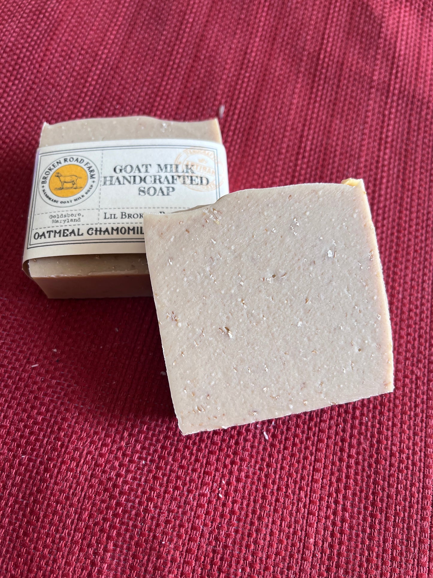 Oatmeal Chamomile Handcrafted Goat Milk Soap