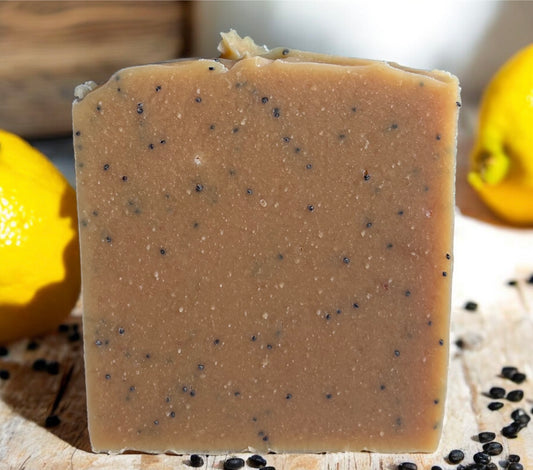 Lemon Poppyseed Handcrafted Goat Milk Soap