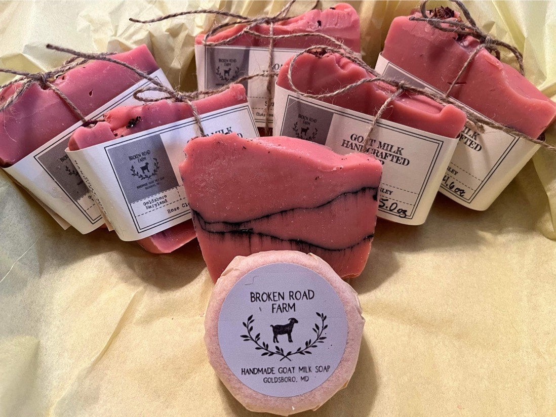 Rose Clay Charcoal Handcrafted Goat Milk Soap